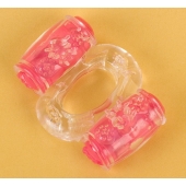 Прозрачное виброкольцо с двумя вибропульками - Toyfa Basic - в Долгопрудном купить с доставкой