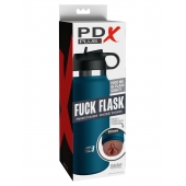 Смуглый мастурбатор-вагина в синей колбе F*ck Flask - Pipedream - в Долгопрудном купить с доставкой