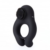 Черное эрекционное кольцо Abe с пультом ДУ - BeYourLover - в Долгопрудном купить с доставкой