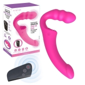 Розовый безремневой страпон Straples Strap-On Dildo - Erokay - купить с доставкой в Долгопрудном