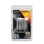 Прозрачная насадка с шипами STAY HARD COCK SLEEVE 01 CLEAR - Blush Novelties - в Долгопрудном купить с доставкой