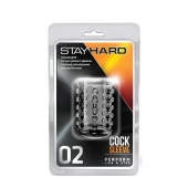 Прозрачная насадка на пенис с шишечками STAY HARD COCK SLEEVE 02 CLEAR - Blush Novelties - в Долгопрудном купить с доставкой