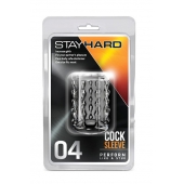 Прозрачная насадка с бороздками STAY HARD COCK SLEEVE 04 CLEAR - Blush Novelties - в Долгопрудном купить с доставкой