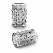 Прозрачная насадка с капельками STAY HARD COCK SLEEVE 05 CLEAR - Blush Novelties - в Долгопрудном купить с доставкой