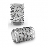Прозрачная насадка с объёмными чёрточками STAY HARD COCK SLEEVE 06 CLEAR - Blush Novelties - в Долгопрудном купить с доставкой