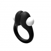 Черное эрекционное кольцо Zippy Vibrating Ring With Bullet - Adrien Lastic - в Долгопрудном купить с доставкой