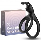 Черное эрекционное кольцо с подхватом мошонки - Boys of Toys - в Долгопрудном купить с доставкой