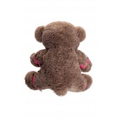 Бондажный набор: бурый мишка с розовыми оковами и наручниками - Pecado - купить с доставкой в Долгопрудном