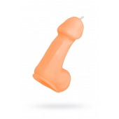 Оранжевая свеча в форме пениса - 47 гр. - Pecado - купить с доставкой в Долгопрудном