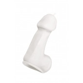Белая свеча в форме пениса - 47 гр. - Pecado - купить с доставкой в Долгопрудном
