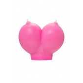 Розовая свеча «Сиськи» - 150 гр. - Pecado - купить с доставкой в Долгопрудном