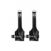 Черные подвесы с белой строчкой - Pecado - купить с доставкой в Долгопрудном