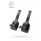 Черные подвесы с белой строчкой - Pecado - купить с доставкой в Долгопрудном