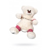 Бондажный набор: белый мишка с розовыми оковами и наручниками - Pecado - купить с доставкой в Долгопрудном