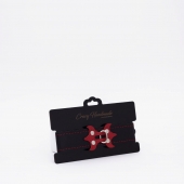 Черный ошейник с красным декором и строчкой - Crazy Handmade - купить с доставкой в Долгопрудном