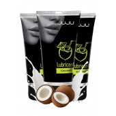 Набор из 3 съедобных лубрикантов JUJU со вкусом кокоса - JuJu - купить с доставкой в Долгопрудном