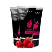 Набор из 3 съедобных лубрикантов JUJU со вкусом малины - JuJu - купить с доставкой в Долгопрудном