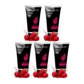 Набор из 5 съедобных лубрикантов JUJU со вкусом малины - JuJu - купить с доставкой в Долгопрудном