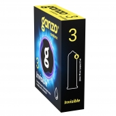 Супертонкие презервативы Ganzo Invisible - 3 шт. - Ganzo - купить с доставкой в Долгопрудном