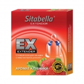 Стимулирующая насадка Sitabella Extender  Клубника - Sitabella - купить с доставкой в Долгопрудном
