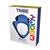 Синее эрекционное кольцо Wooomy Tribeс с вибрацией - Adrien Lastic - в Долгопрудном купить с доставкой