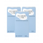 Набор из 3 упаковок ультратонких презервативов Pleasure Lab (по 12 шт.) - Pleasure Lab - купить с доставкой в Долгопрудном