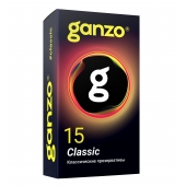 Классические презервативы с обильной смазкой Ganzo Classic - 15 шт. - Ganzo - купить с доставкой в Долгопрудном