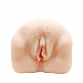 Телесный мастурбатор-вагина с оволосением и вибрацией - Baile - в Долгопрудном купить с доставкой