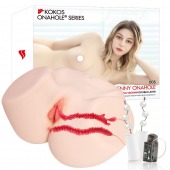 Мастурбатор-полуторс с двойным слоем материала и вибрацией Jenny Onahole Real Vagina - KOKOS - в Долгопрудном купить с доставкой