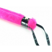 Нежная плеть с розовым мехом BDSM Light - 43 см. - БДСМ Арсенал - купить с доставкой в Долгопрудном