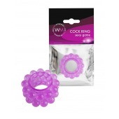 Лиловое эрекционное кольцо с 2 рядами стимулирующих шариков - Erowoman-Eroman - в Долгопрудном купить с доставкой