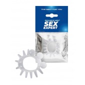 Эластичное эрекционное кольцо с шариками и лучами - Sex Expert - в Долгопрудном купить с доставкой