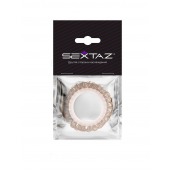 Эрекционное кольцо с бежевыми «ресничками» - Sextaz - в Долгопрудном купить с доставкой