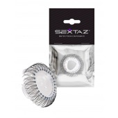 Эластичное эрекционное кольцо с длинными черными «ресничками» - Sextaz - в Долгопрудном купить с доставкой