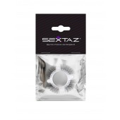 Эластичное кольцо с «ресничками» и 4 шариками - Sextaz - в Долгопрудном купить с доставкой