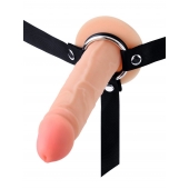 Мужской полый страпон на регулируемых ремнях - 18,5 см. - Sex Expert - купить с доставкой в Долгопрудном