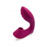 Сливовый вибромассажер с вакуумной стимуляцией клитора - Erokay