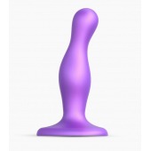 Фиолетовая насадка Strap-On-Me Dildo Plug Curvy size S - Strap-on-me - купить с доставкой в Долгопрудном