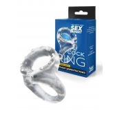 Прозрачное двойное эрекционное кольцо - Sex Expert - в Долгопрудном купить с доставкой