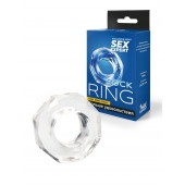 Прозрачное эрекционное кольцо в форме гайки - Sex Expert - в Долгопрудном купить с доставкой