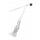 Белая кожаная плеть - 50 см. - Pecado - купить с доставкой в Долгопрудном