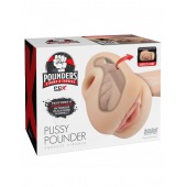 Телесный мастурбатор-вагина Pussy Pounder Squeeze Stroker - Pipedream - в Долгопрудном купить с доставкой