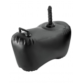 Черное надувное кресло с платформой для фиксации дилдо Body Dock Inflatable Love Seat - Pipedream - купить с доставкой в Долгопрудном