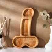 Деревянное блюдо для подачи в форме члена (25 х 16,5 х 1,7 см) - Сима-Ленд - купить с доставкой в Долгопрудном