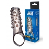 Дымчатая насадка на пенис с выпуклостями - 11 см. - Sex Expert - в Долгопрудном купить с доставкой