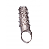 Дымчатая насадка на пенис с шипами и выпуклостями - 12 см. - Sex Expert - в Долгопрудном купить с доставкой