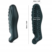 Серая силиконовая насадка на пенис с подхватом Manwan Ryzer - Manwan - в Долгопрудном купить с доставкой