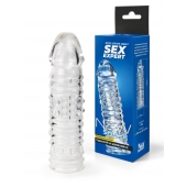 Прозрачная закрытая насадка на пенис - 17 см. - Sex Expert - в Долгопрудном купить с доставкой