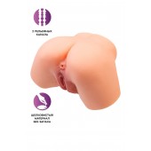 Телесный реалистичный мастурбатор-полуторс с 2 любовными входами - No Name - в Долгопрудном купить с доставкой