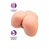 Телесный мастурбатор в форме попки с 2 любовными входами - No Name - в Долгопрудном купить с доставкой